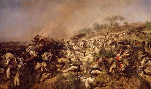 La battaglia di Dogali, di Michele Cammarano da Michele Cammarano