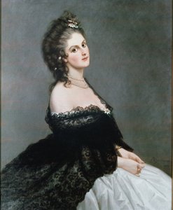 Ritratto di Virginia Oldoini Verasis (olio su tela) da Michele Gordigiani