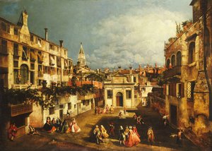 Il Campo San Gallo, Venezia, c.1740s da Michele Marieschi