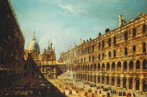 Il cortile del Palazzo Ducale, Venezia da Michele Marieschi