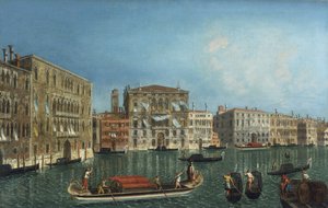 Il Canal Grande con Palazzo Foscari e Palazzo Balbi da Michele Marieschi