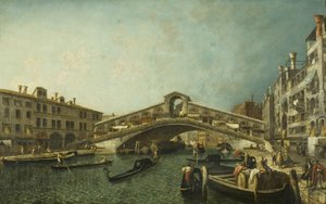 Il Ponte di Rialto, Venezia, c.1740 da Michele Marieschi
