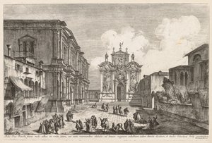 Vedute di Venezia: Campo S. Rocco da Michele Marieschi