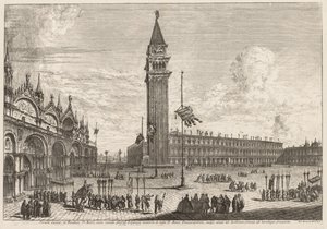 Vedute di Venezia: Piazza e Piazzetta da Michele Marieschi