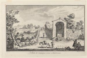 Veduta di campagna vicino a Gamberaia da Michele Marieschi after Giuseppe Zocchi