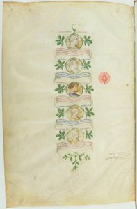 Genealogia dei Visconti (BNF, ms lat. 5888) btv1b10020318d, f36 da Michelino Molinari da Besozzo