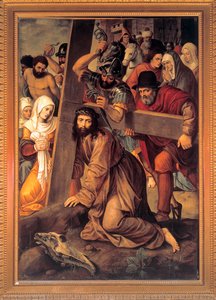 Cristo che porta la croce da Michiel I Coxie or Coxcie