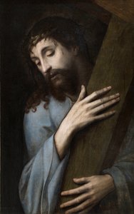 Gesù con la croce da Michiel I Coxie or Coxcie