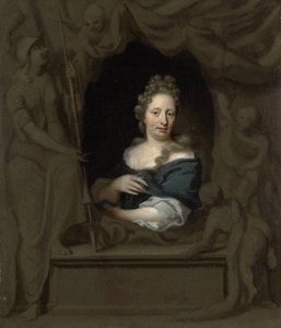Ritratto di Eva Visscher, moglie di Michiel van Musscher da Michiel van Musscher