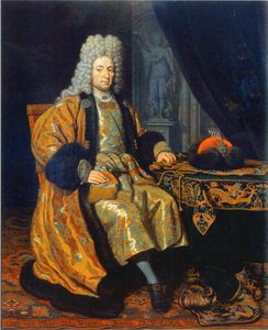 Ritratto di François Lefort 1656-1699, 1698 da Michiel van Musscher