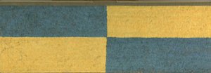 Pannello con rettangoli di piume blu e gialle, c. A.D.650-850 da Middle Horizon Epoch 2A