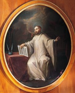 San Bernardo di Chiaravalle, attribuito a Miguel Cabrera (1695-1768)