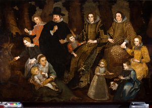 Ritratto della famiglia Rocca da Miguel (c.1612 47) (attr.to) Manrique