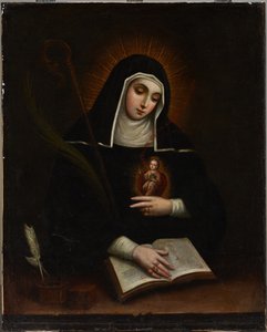 Santa Gertrude da Miguel Cabrera