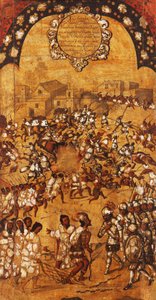La conquista del Messico, Pannello V, c.1696-1715