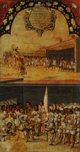 La conquista del Messico, Pannello XV, c.1696-1715 da Miguel Gonzalez