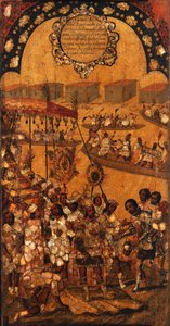 La conquista del Messico, Pannello X, c.1696-1715