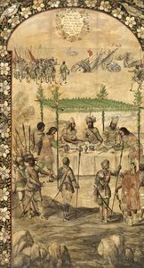 Ordina la distruzione delle navi e incontra gli ambasciatori di Montezuma nel 1520 - La conquista del Messico di Hernan Cortes