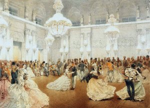Ballo nella sala da concerto del Palazzo d