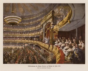 Illuminazioni al Teatro Bolshoi, Mosca da Mihaly von Zichy