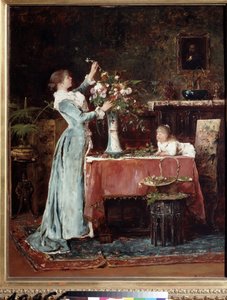 La composizione del bouquet da Mihály Munkácsy