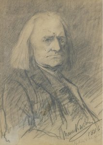 Ritratto di Franz Liszt 1811-1886, 1886 da Mihály Munkácsy