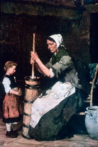 Donna al burro, c1864-1900 da Mihály Munkácsy