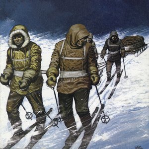 Treck to the Pole (litografia a colori)