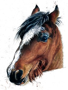 Il cavallo sul bianco, 2020 da Mike Davis