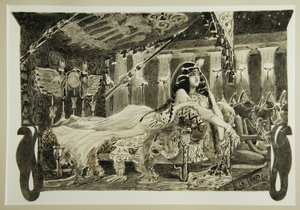 Cleopatra sul letto, 1899 da Mikhail Aleksandrovich Vrubel