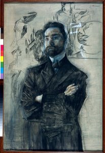 Ritratto del poeta Valeri Iakovlevitch Brioussov (1873-1924) da Mikhail Aleksandrovich Vrubel