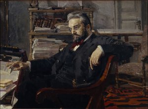 Ritratto di Konstantin Dmitryevich Artsybushev 1849-1901, 1897 da Mikhail Aleksandrovich Vrubel
