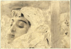 Tamara in una bara da Mikhail Aleksandrovich Vrubel