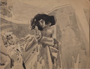 La danza di Tamara. Illustrazione al poema Il demone di Mikhail Lermontov da Mikhail Aleksandrovich Vrubel