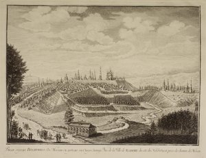 Vista della città di Vladimir, 1769 da Mikhail Ivanovich Makhaev
