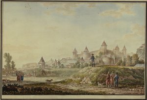 Veduta della fortezza di Bender, 1790 da Mikhail Matveevich Ivanov