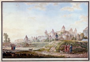 Vista della fortezza di Tighina a Bendery in Moldavia da Mikhail Matveevich Ivanov
