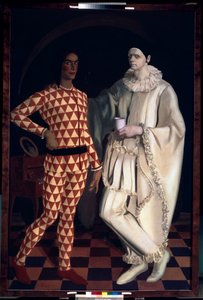 Arlecchino e Pierrot (Autoritratti) da Mikhail Nikolayevich Yakovlev