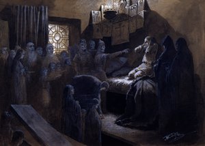 Ivan il Terribile e i fantasmi delle sue vittime, XIX o inizio XX secolo da Mikhail Petrovich Klodt