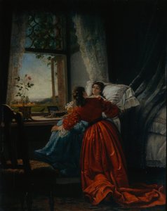 Visitare i malati, 1885 da Mikhail Petrovich Klodt Baron