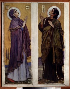 La Vergine e San Giovanni Battista da Mikhail Vasilievich Nesterov