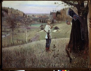 La visione del giovane Bartolomeo da Mikhail Vasilievich Nesterov