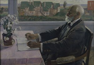 Ritratto del fisiologo, psicologo e medico Ivan P. Pavlov 1849-1936, 1935