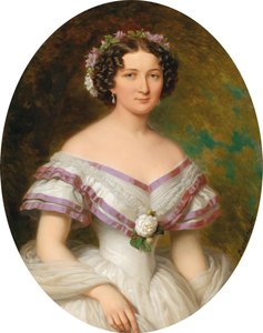 Ritratto della contessa Maria Gabriella Josepha Anna Szápáry, nata Atzél de Borosjenő da Miklós Barabás