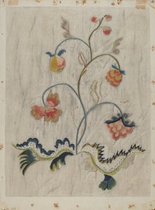 Dettaglio del Copriletto da Mildred E. Bent