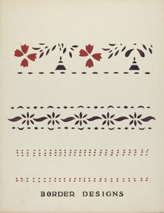Disegni di bordi dal portfolio proposto "Stencil da parete del Maine"