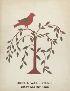 Design da Gray, Maine 1800 (n. 1): Dal Portfolio Proposto "Stencil da Parete del Maine"