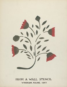 Design da Windham, Maine 1803: Dal portfolio proposto "Stencil murali del Maine"