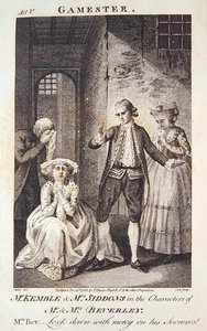 Mr Kemble e Mrs Siddons nei personaggi di Mr e Mrs Beverley, frontespizio di 