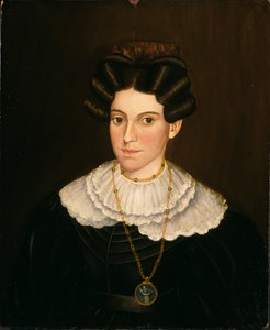 Donna in abito nero, ca. 1835-1840 da Milton W. Hopkins